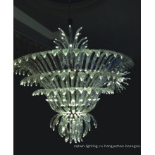 Высококачественная прозрачная кристаллическая подвесная лампа для гостиничного проекта
